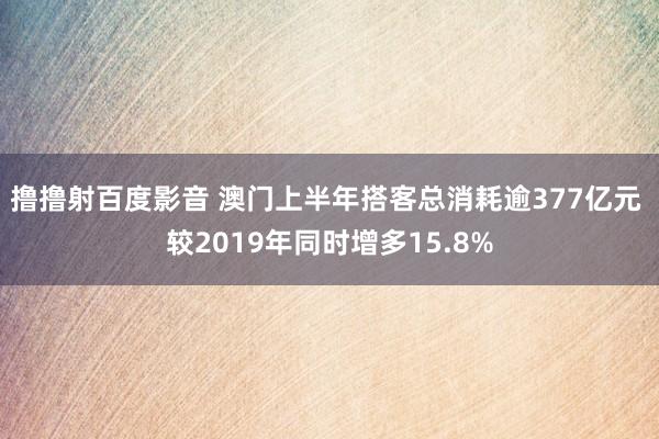 撸撸射百度影音 澳门上半年搭客总消耗逾377亿元 较2019年同时增多15.8%