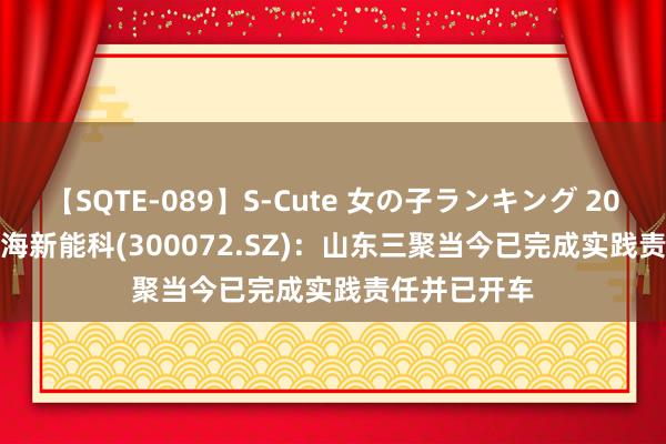 【SQTE-089】S-Cute 女の子ランキング 2015 TOP10 海新能科(300072.SZ)：山东三聚当今已完成实践责任并已开车