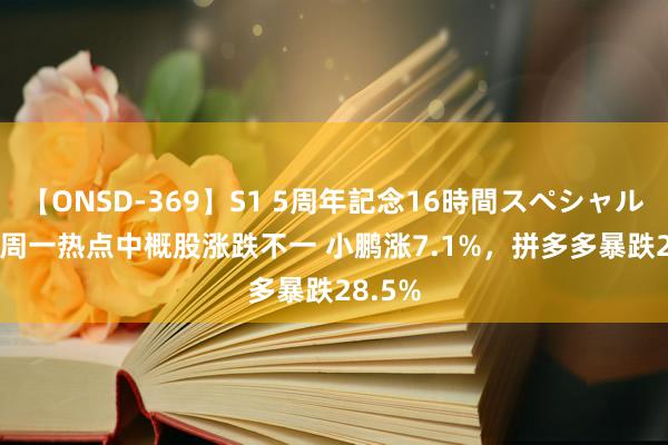 【ONSD-369】S1 5周年記念16時間スペシャル RED 周一热点中概股涨跌不一 小鹏涨7.1%，拼多多暴跌28.5%